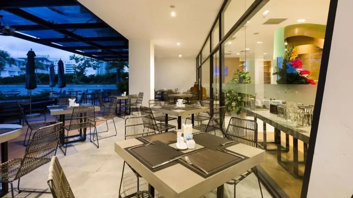 Lounge cà phê ngoài trời