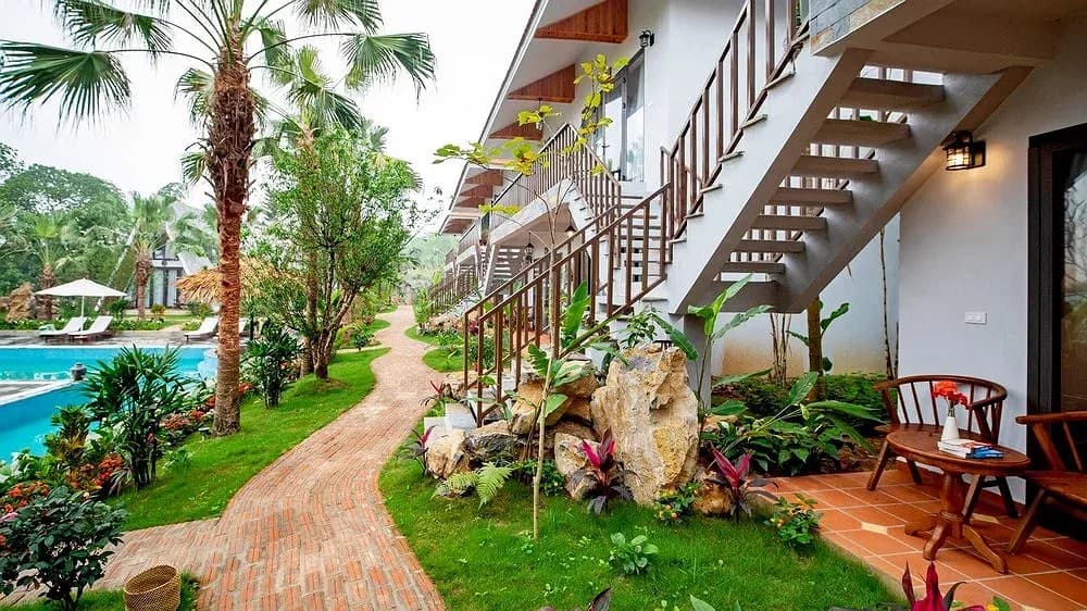 Vườn xanh tĩnh tại