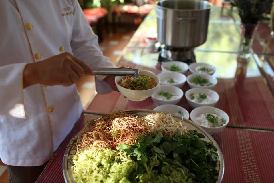 Ẩm thực nhà hàng Hương Dừa