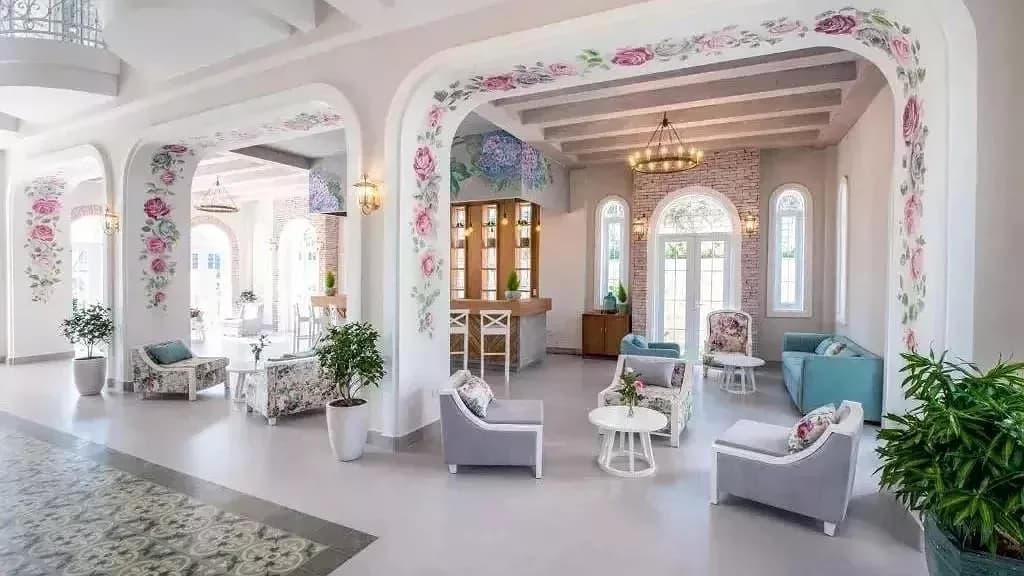 Sảnh lounge hoa