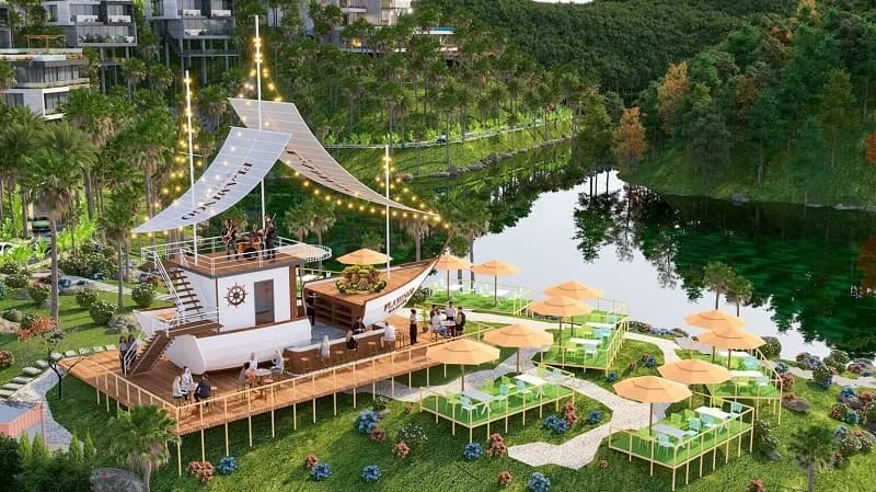 Sky Bar & ẩm thực bên hồ