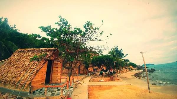 Bungalow Mái Lá Sát Biển