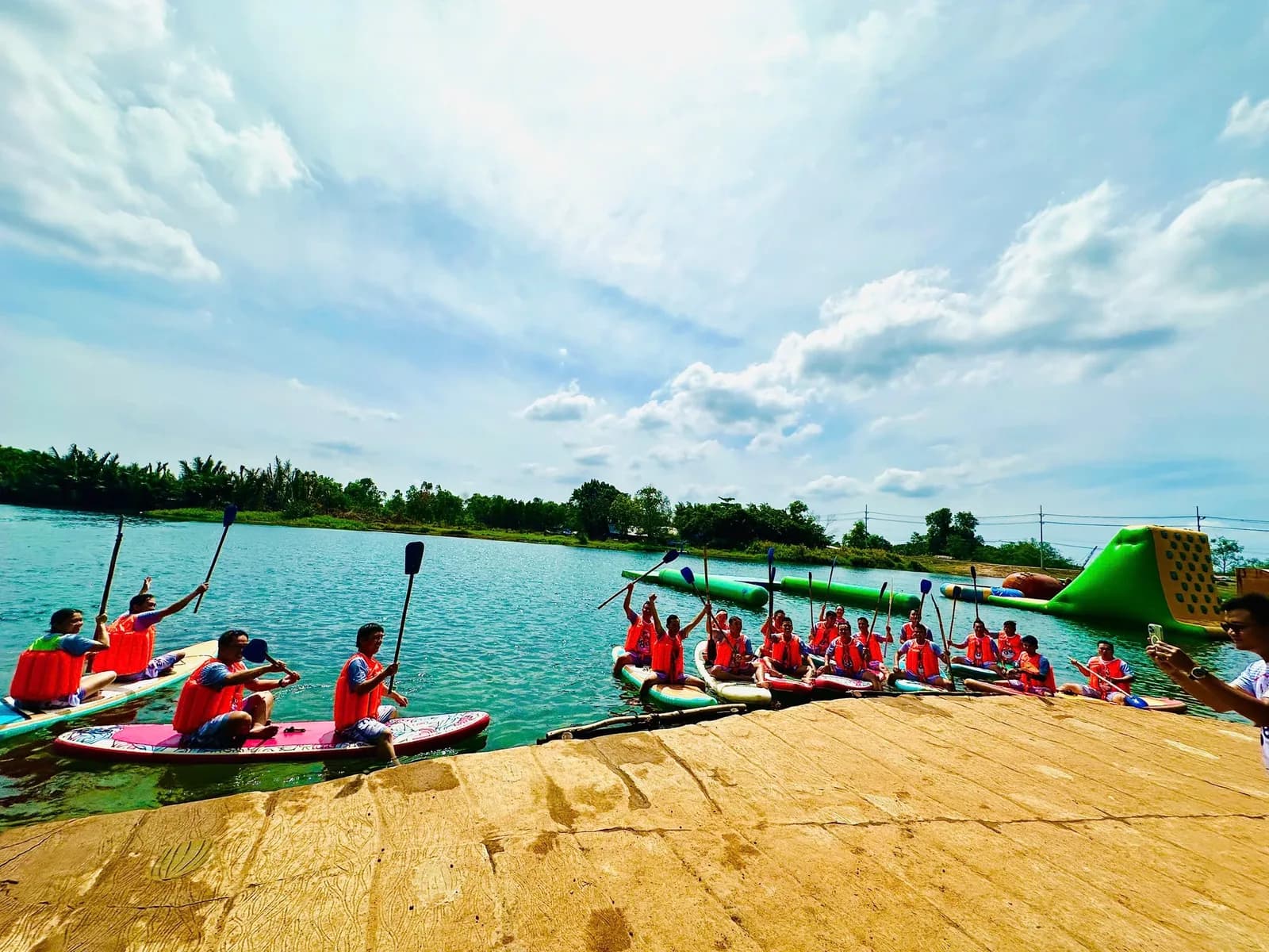 Chèo SUP & trò chơi dưới nước