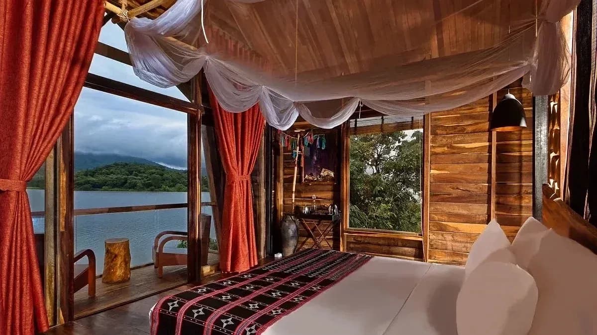 Bungalow gỗ nghỉ dưỡng đôi