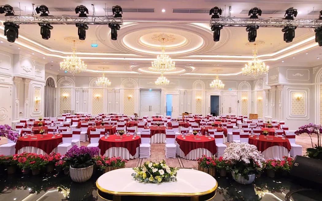 Sảnh tiệc cưới lãng mạn