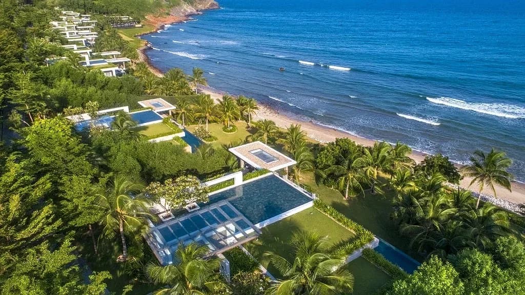 Villa vách đá hồ bơi riêng