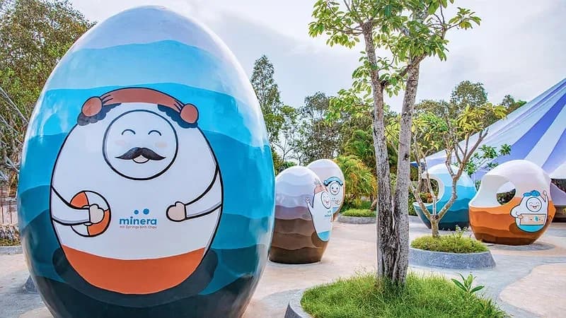 Vườn luộc trứng 82 độ