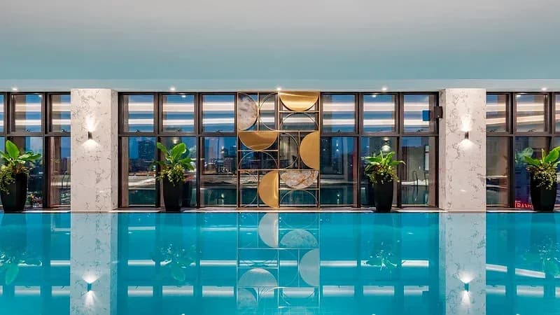 Bể bơi nước mặn tầng cao