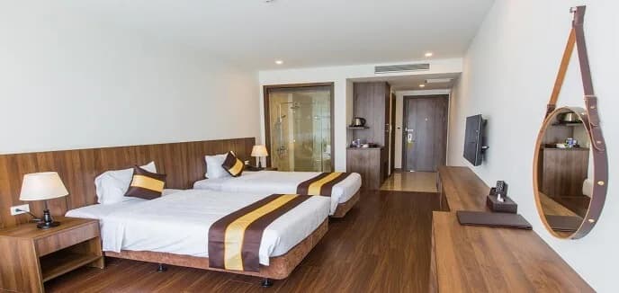 Phòng Deluxe Giường Đôi – Hướng Vườn