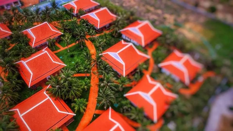 Kiến trúc mái ngói đỏ