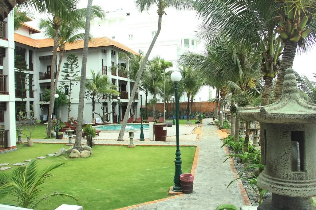Khu vườn dừa nhiệt đới
