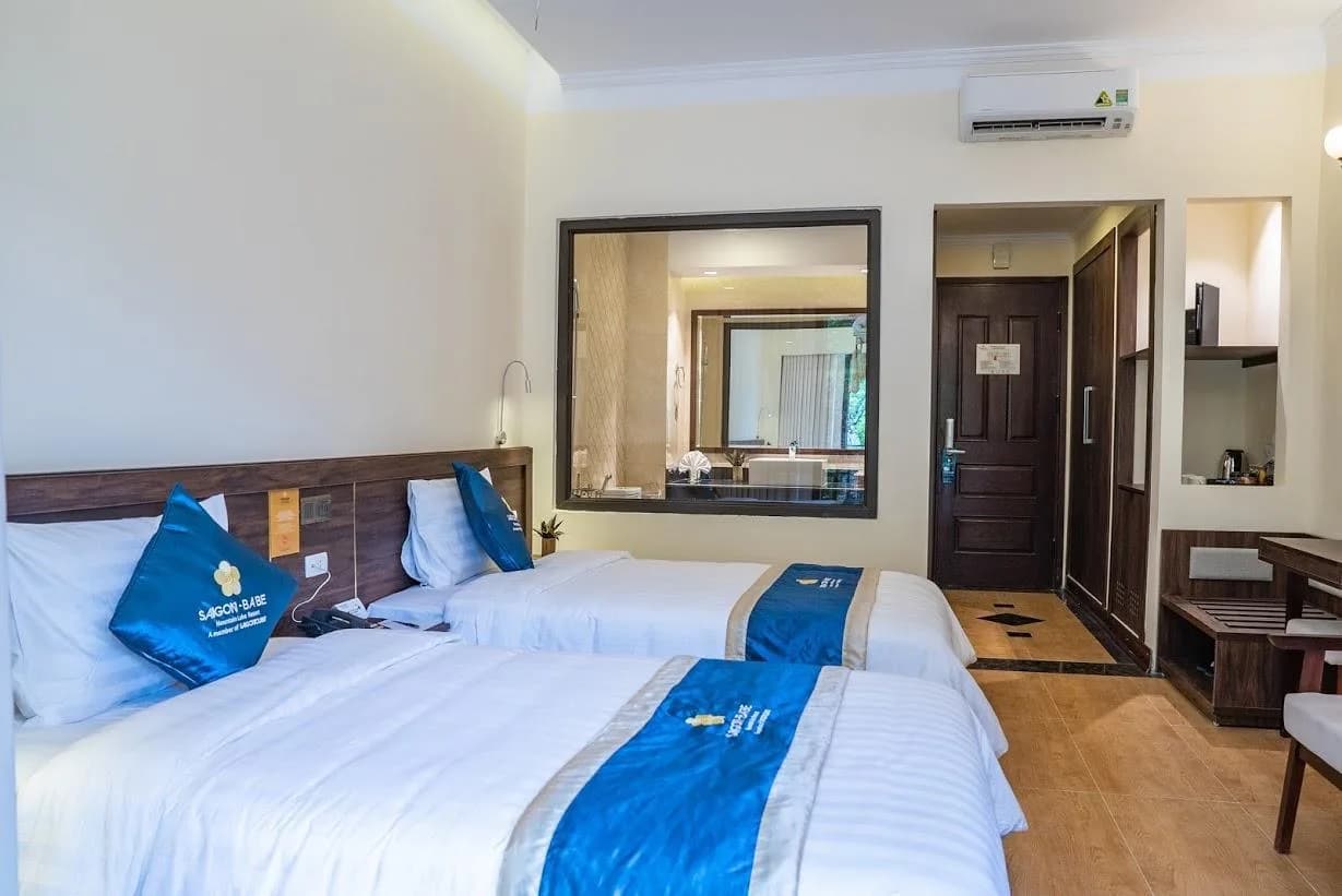 Phòng Eco-Deluxe Gỗ Mộc