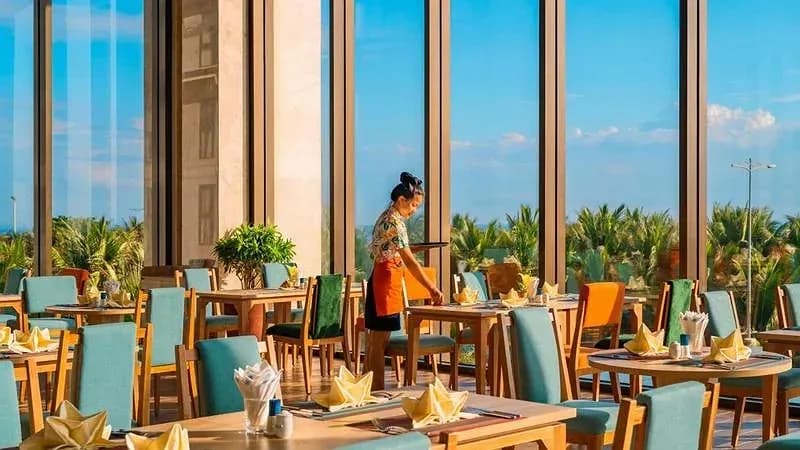 Nhà hàng buffet hướng biển
