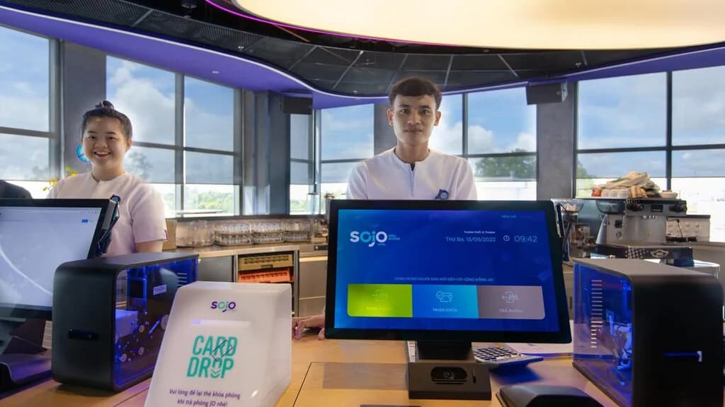 Quầy check-in công nghệ