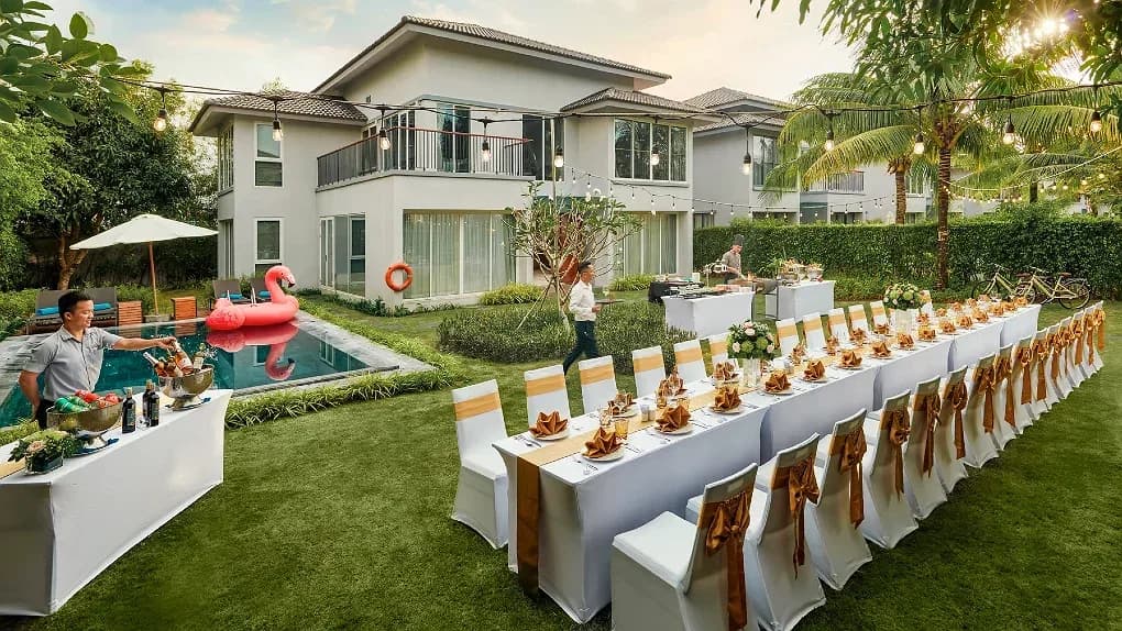 Tiệc BBQ ngay tại villa