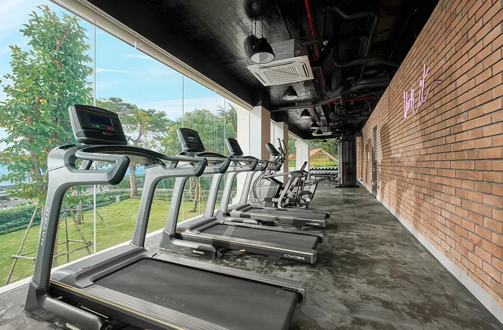Phòng gym view biển