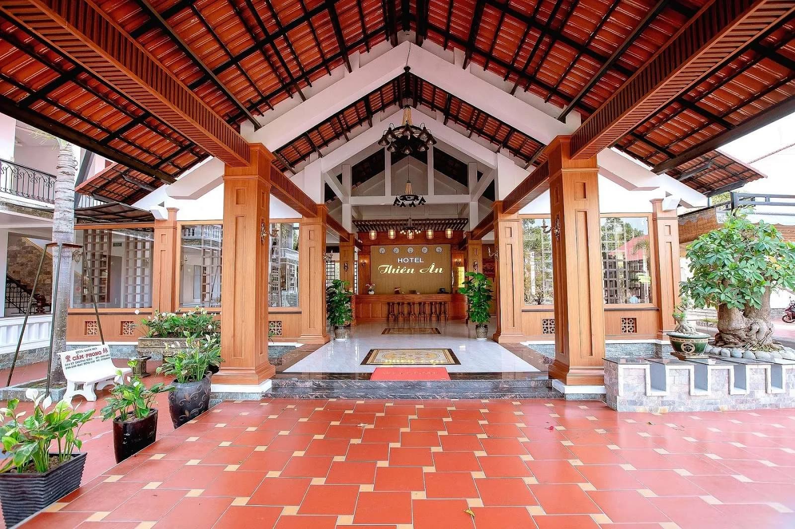 Sảnh đón kiến trúc gỗ