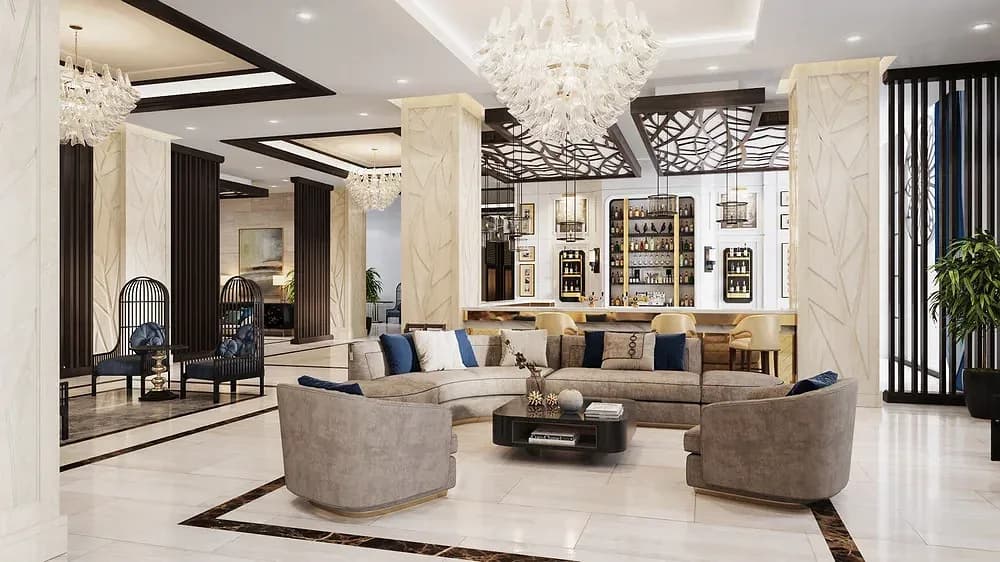 Sảnh lounge sang trọng