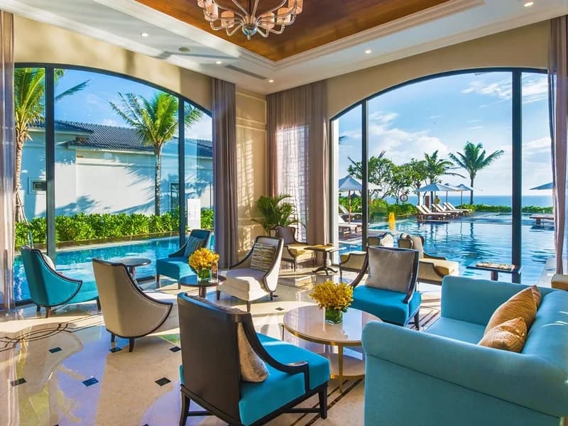 Sảnh lounge hướng biển