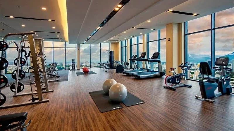 Phòng Gym tầng cao
