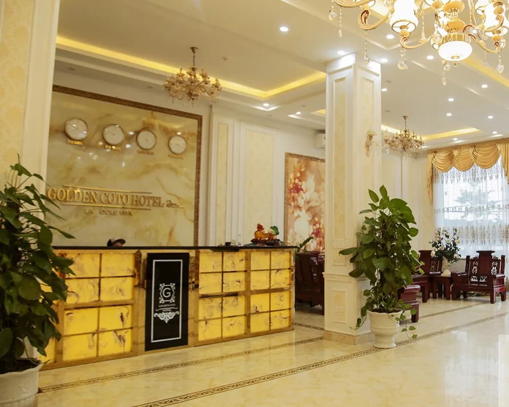 Sảnh lễ tân sang trọng