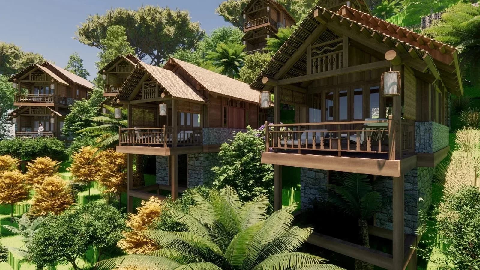 Kiến trúc nhà sàn giữa rừng