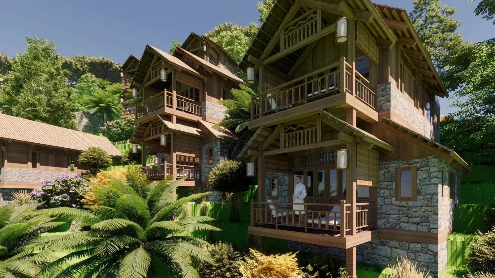 Villa nhà sàn giữa đại ngàn