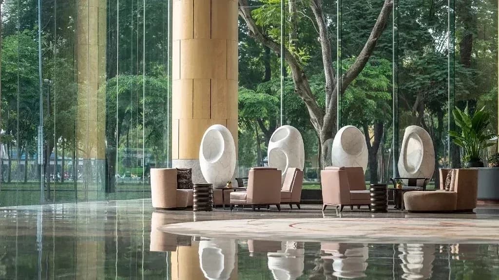 Đại sảnh xanh nhìn ra Công viên 23/9