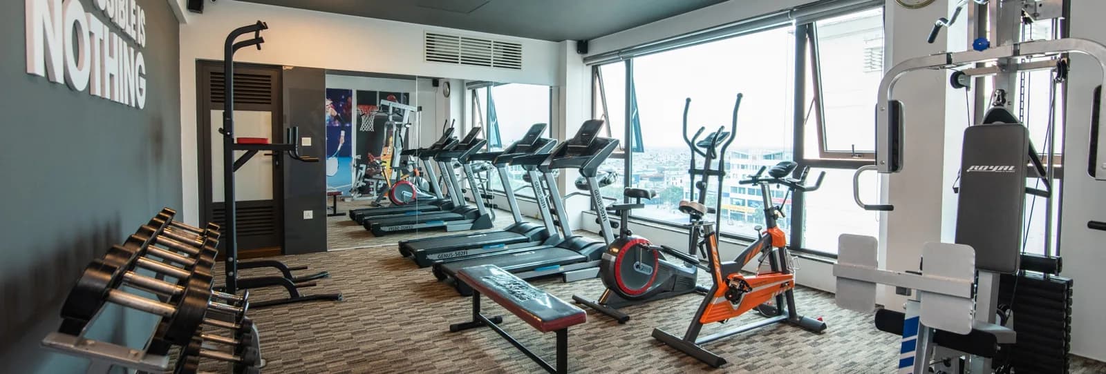 Gym view toàn cảnh thành phố
