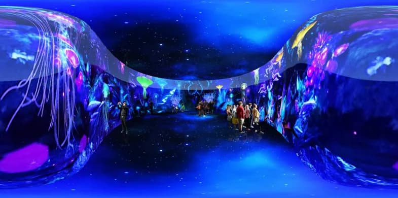 Interactive Sea – nghệ thuật ánh sáng số