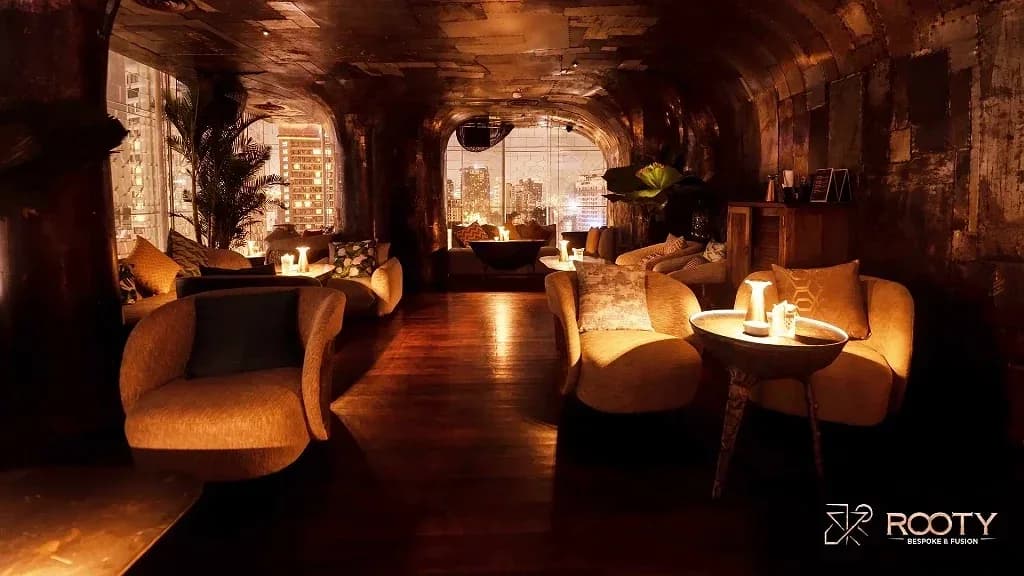 Quầy bar rượu trong nhà