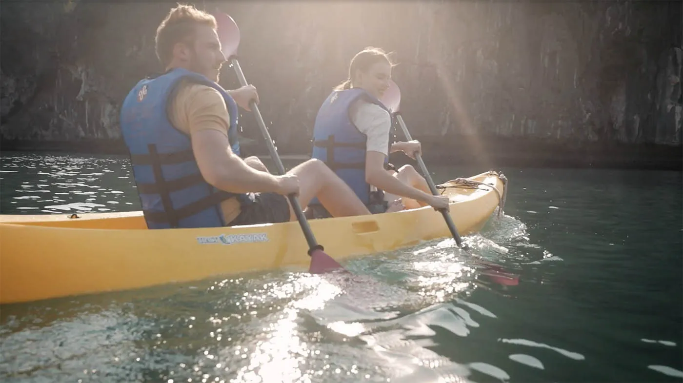 Kayak, tắm biển Ba Trái Đào