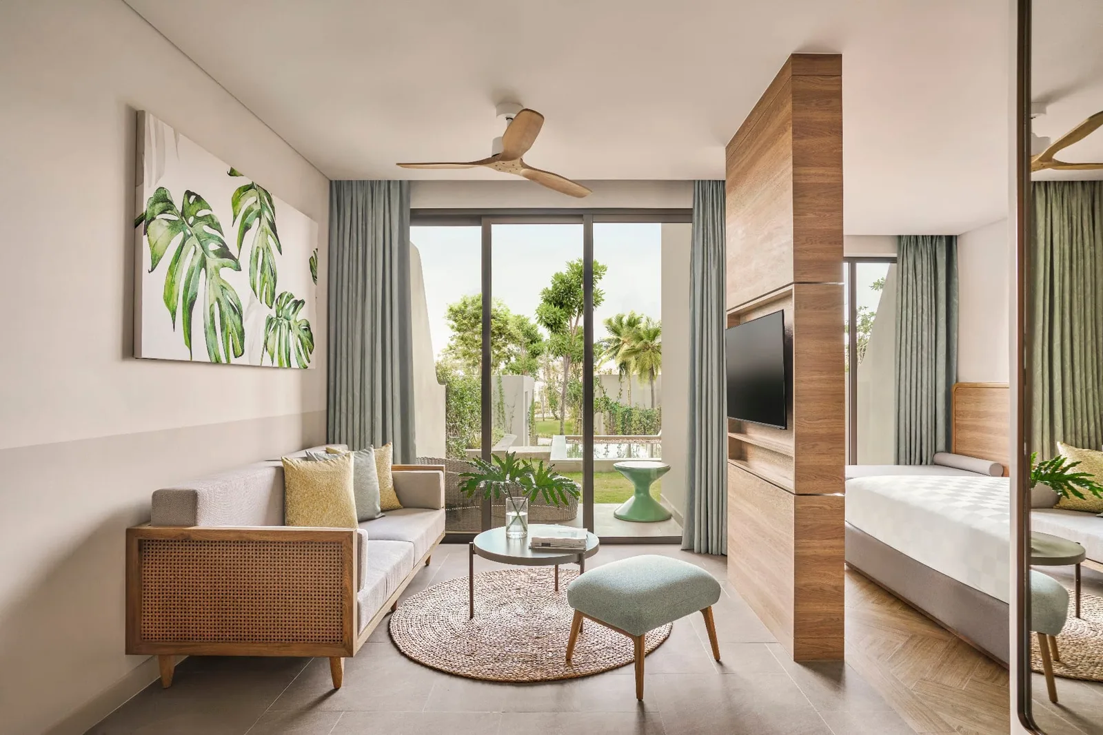 1-Bedroom Garden and Pool View Residence with Balcony