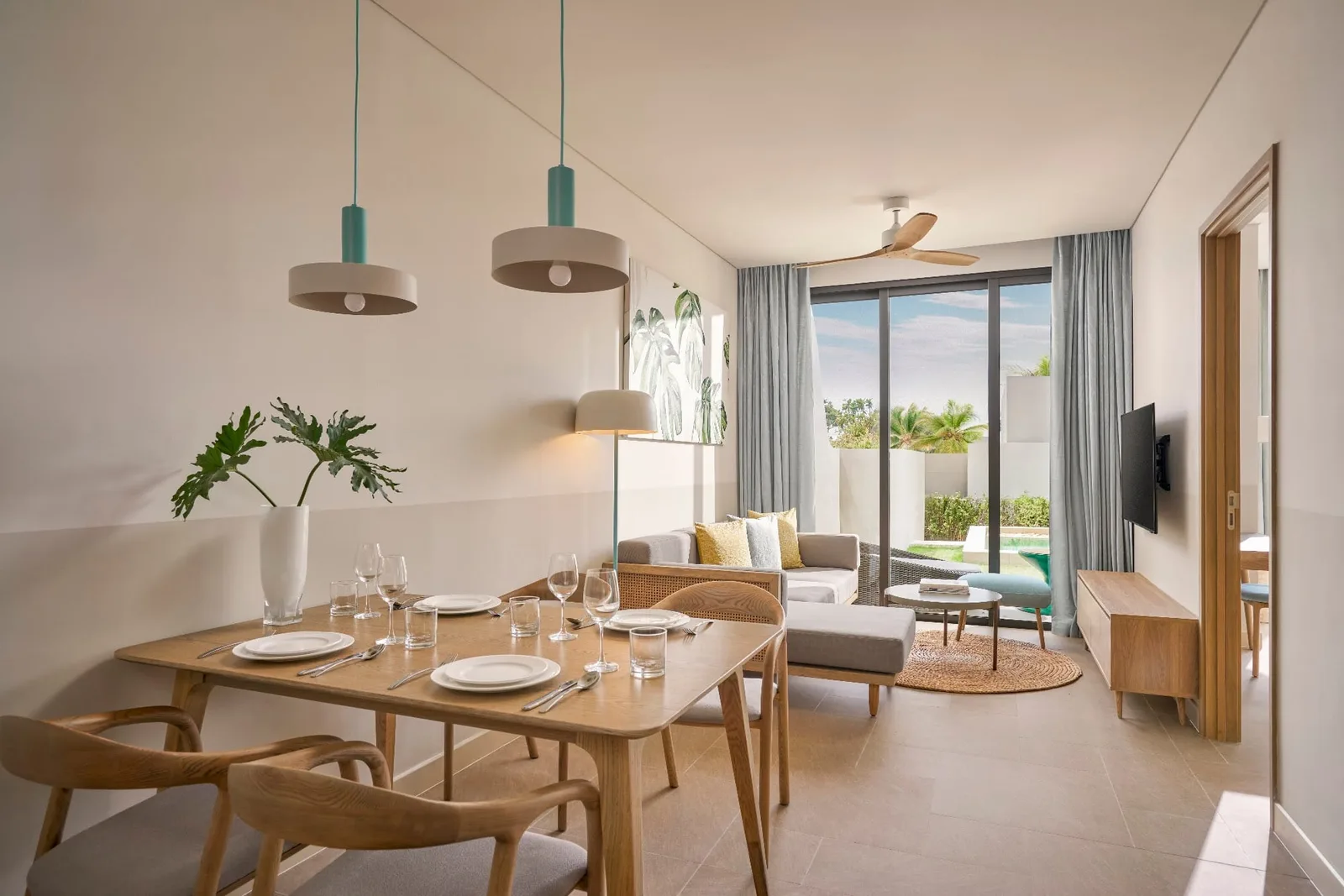 2-Bedroom Garden and Pool View Residence with Balcony