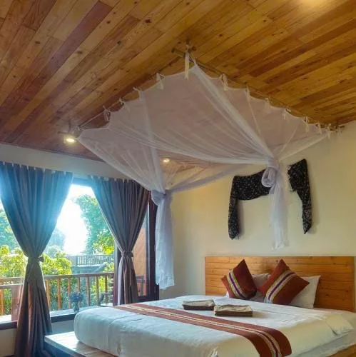 Garden View Double Room with Balcony