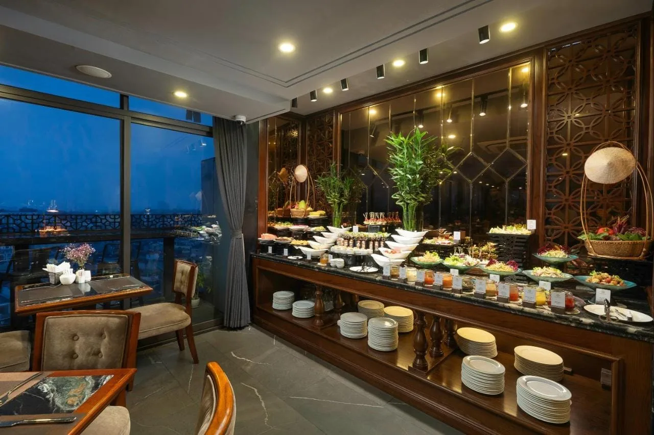 Bữa sáng buffet tầng cao