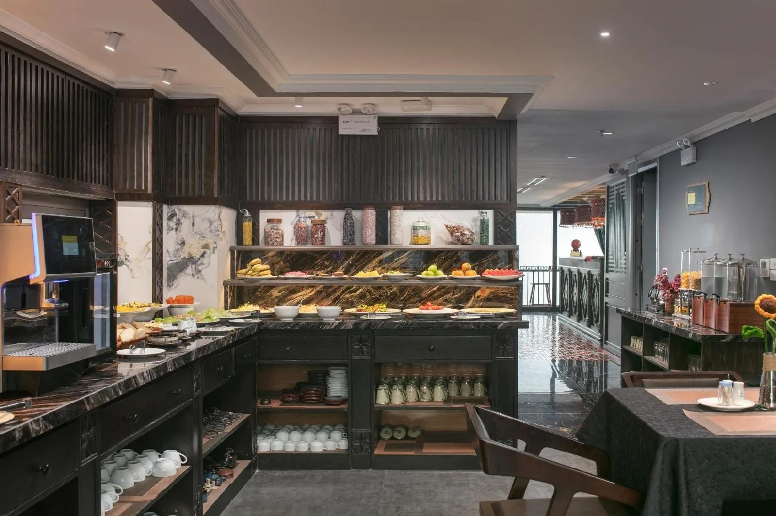 Quầy buffet sáng