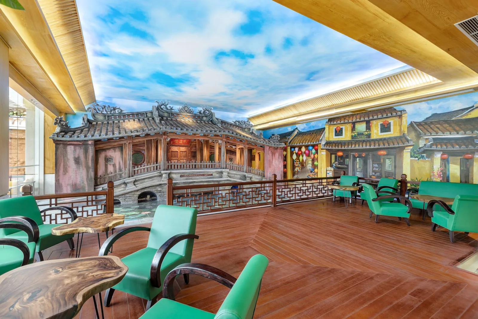 Sảnh mang dáng Chùa Cầu